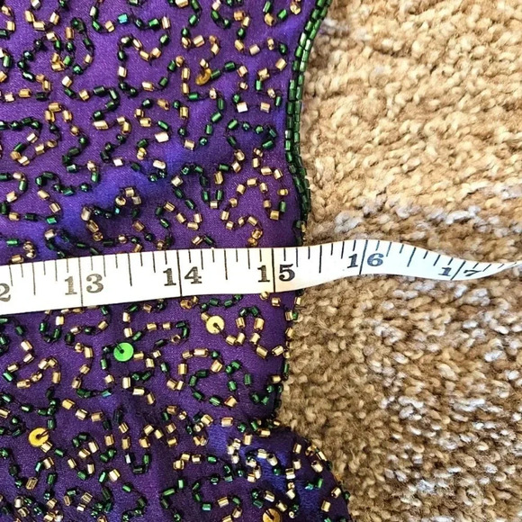 Scala purple sequined backless gown - Picture 12 of 16